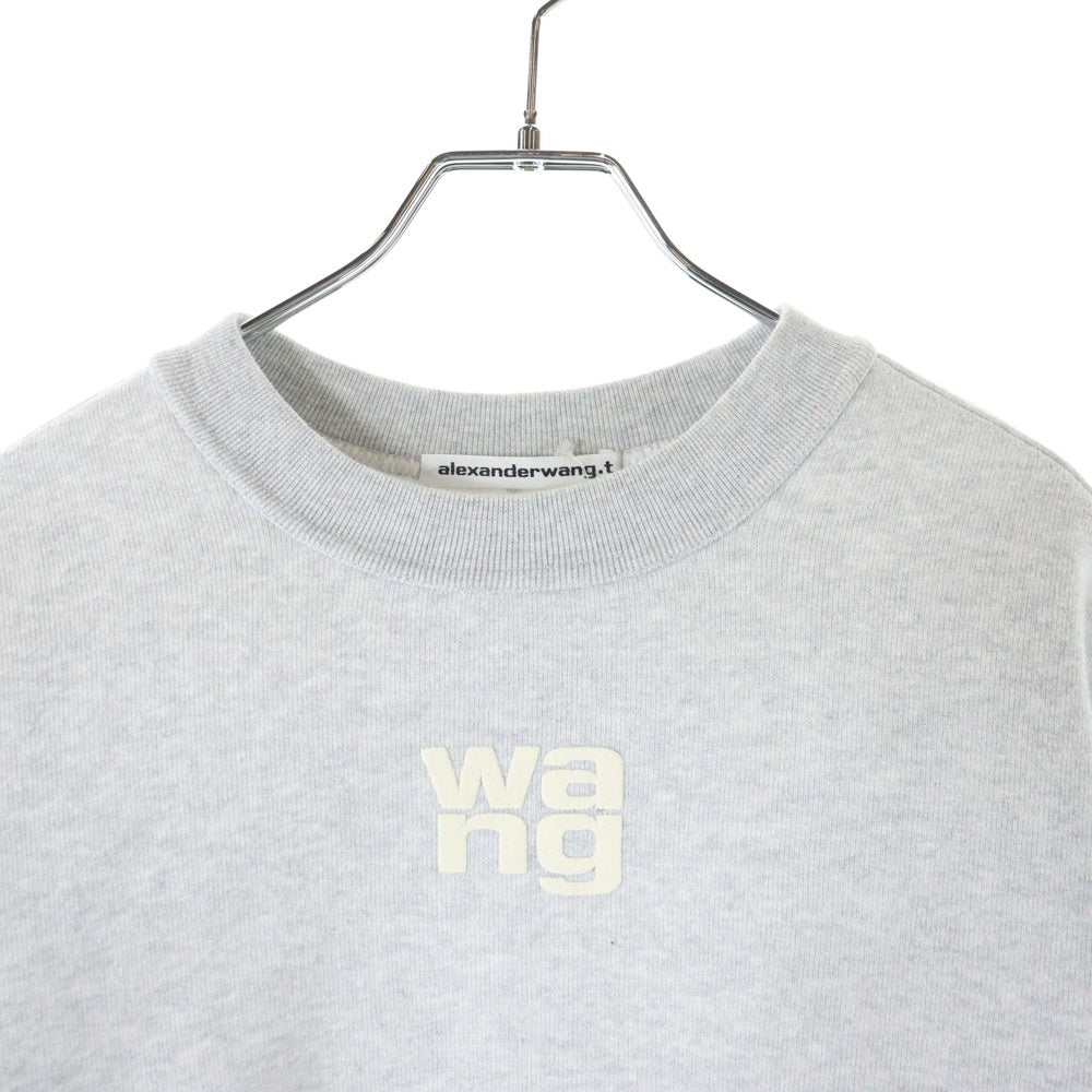 ALEXANDER WANG(アレキサンダーワン) Sweatshirt ロゴプリント クルーネックスウェットトレーナー グレー