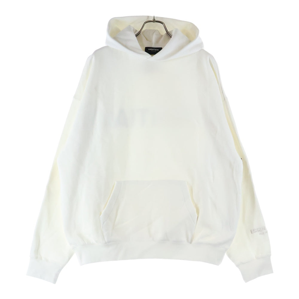 FEAR OF GOD ESSENTIALS(フィアオブゴッド エッセンシャルズ) HOODIE バックロゴ プルオーバースウェットパーカー フーディー ホワイト
