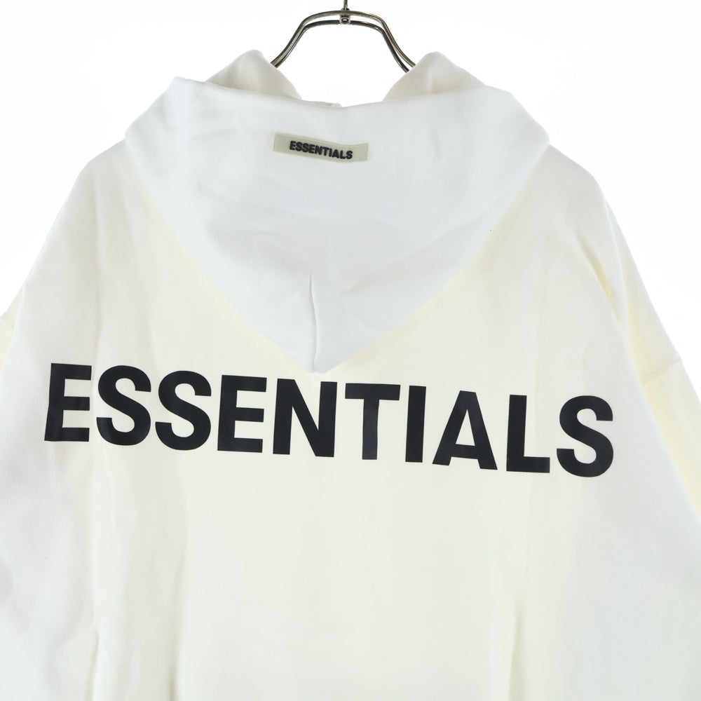 FEAR OF GOD ESSENTIALS(フィアオブゴッド エッセンシャルズ) HOODIE バックロゴ プルオーバースウェットパーカー フーディー ホワイト