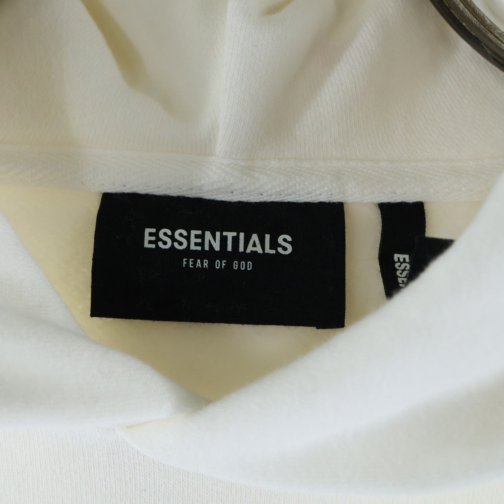 FEAR OF GOD ESSENTIALS(フィアオブゴッド エッセンシャルズ) HOODIE バックロゴ プルオーバースウェットパーカー フーディー ホワイト