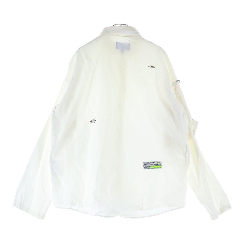 ADER ERROR(アーダーエラー) O/S LS SHT 再構築長袖シャツ ホワイト