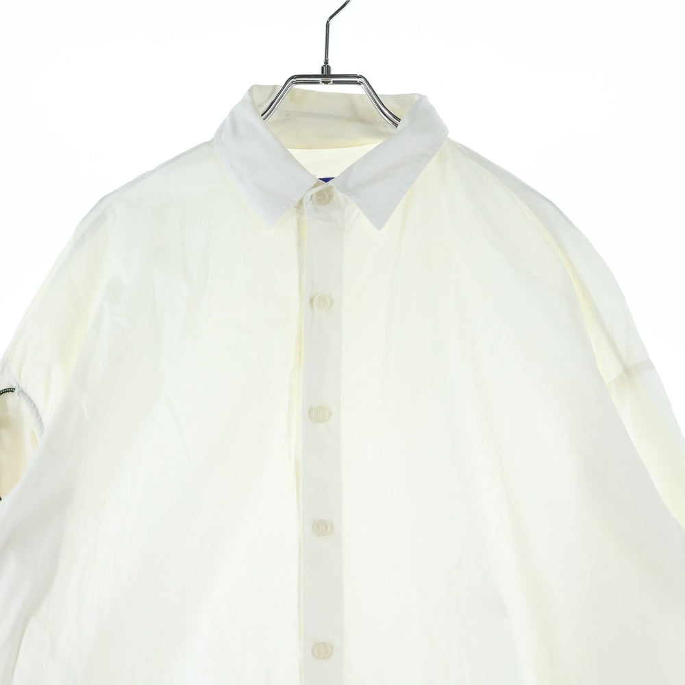 ADER ERROR(アーダーエラー) O/S LS SHT 再構築長袖シャツ ホワイト