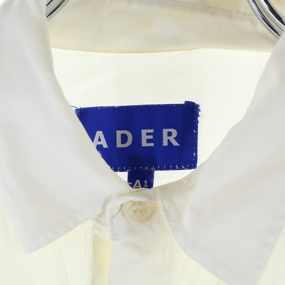 ADER ERROR(アーダーエラー) O/S LS SHT 再構築長袖シャツ ホワイト