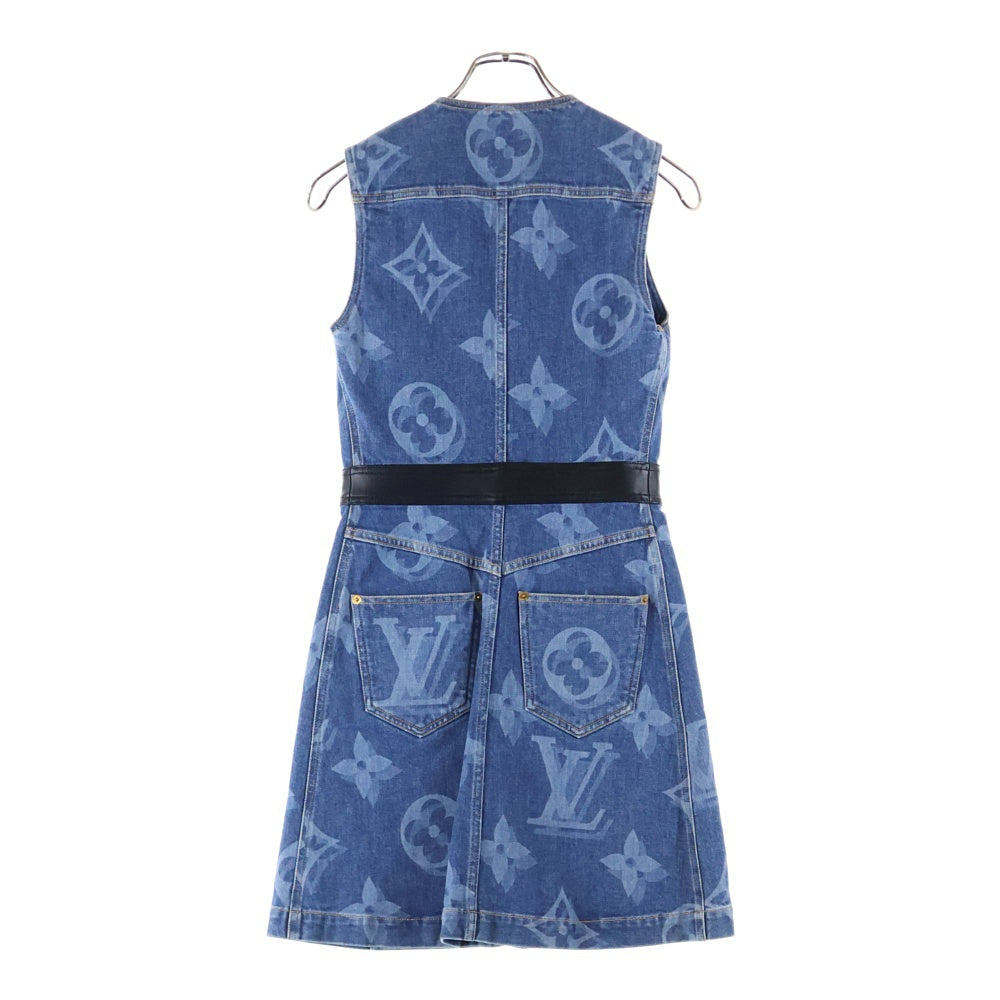LOUIS VUITTON(ルイヴィトン) 21SS Monogram Denim One Piece モノグラムデニムワンピース インディゴ レディース RW211W ZPY FKDR36