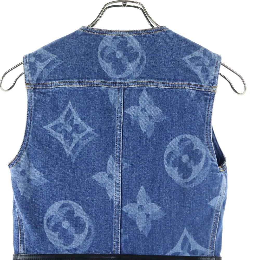LOUIS VUITTON(ルイヴィトン) 21SS Monogram Denim One Piece モノグラムデニムワンピース インディゴ レディース RW211W ZPY FKDR36