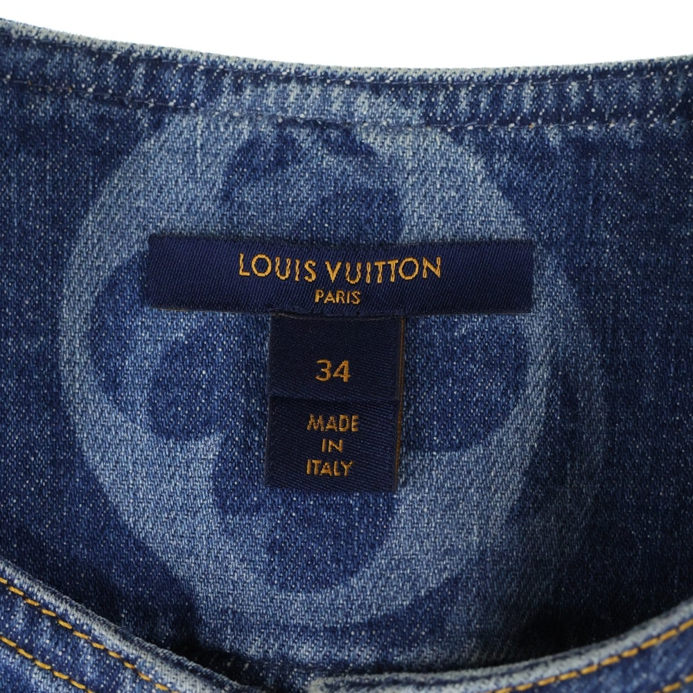 LOUIS VUITTON(ルイヴィトン) 21SS Monogram Denim One Piece モノグラムデニムワンピース インディゴ レディース RW211W ZPY FKDR36
