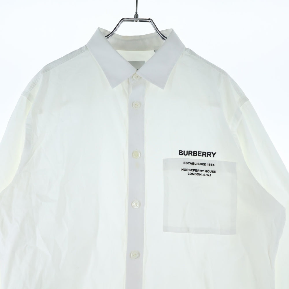 BURBERRY(バーバリー) Horseferry Print Logo Shirt 長袖シャツ ホワイト 8050263