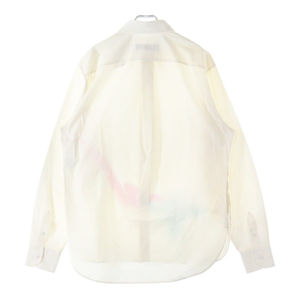 LOUIS VUITTON(ルイヴィトン) 21AW End Goal Printed Shirt 長袖シャツ ホワイト RM212 AS1 HLS89W