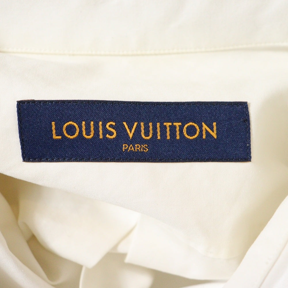 LOUIS VUITTON(ルイヴィトン) 21AW End Goal Printed Shirt 長袖シャツ ホワイト RM212 AS1 HLS89W