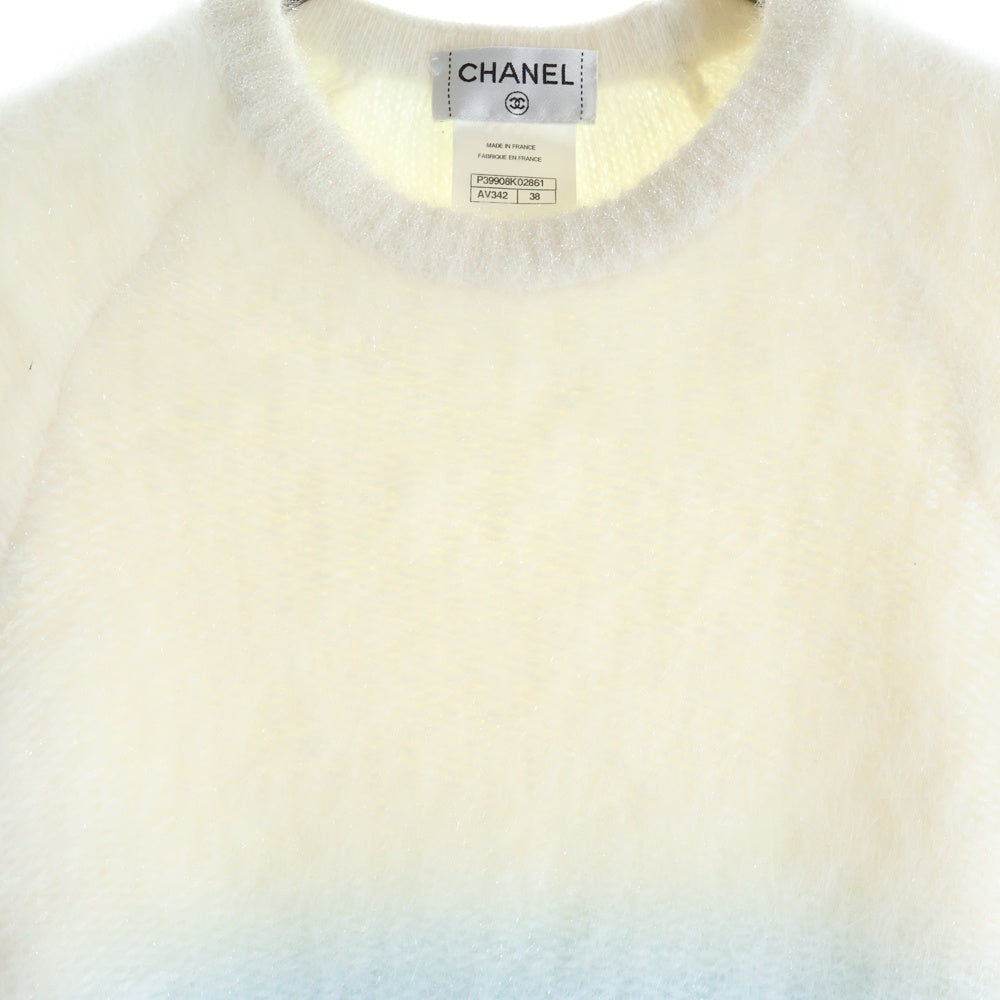 CHANEL(シャネル) Knit One Peace クルーネックニットセーター ニットワンピース ホワイト レディース P39908K02861