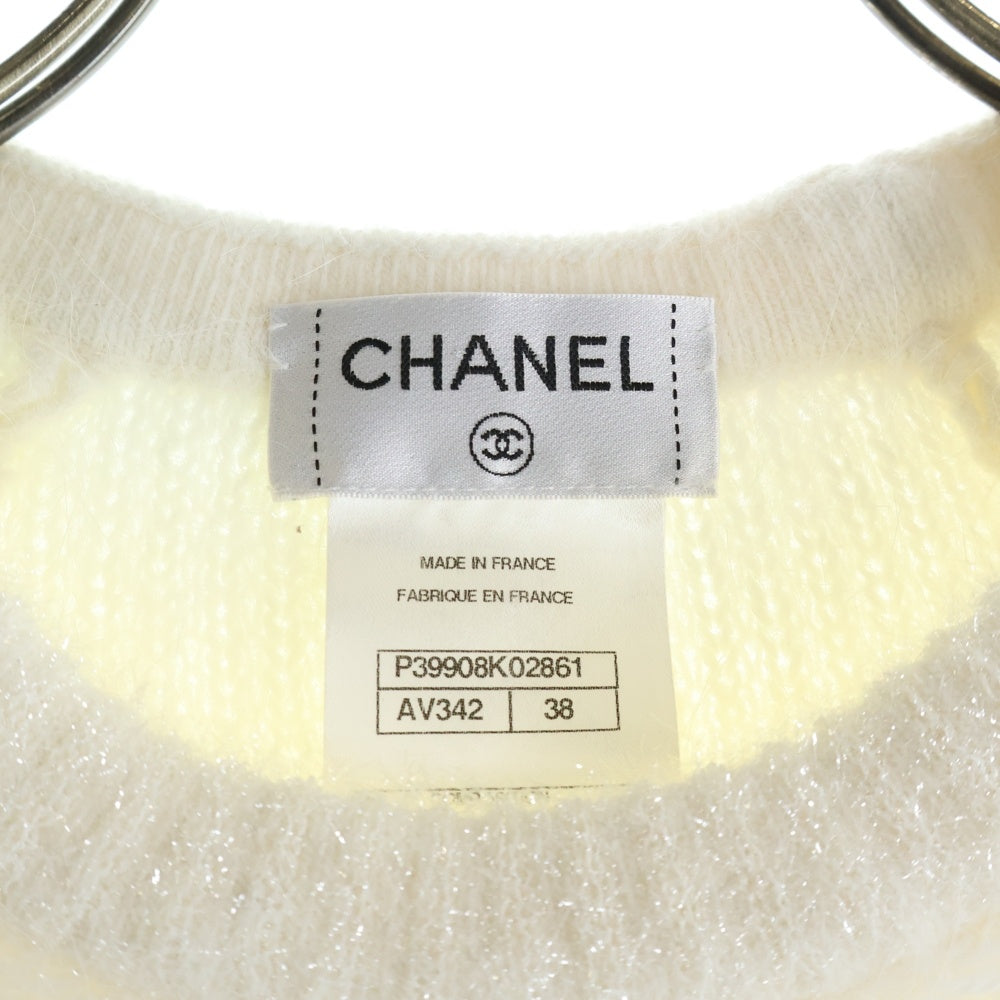 CHANEL(シャネル) Knit One Peace クルーネックニットセーター ニットワンピース ホワイト レディース P39908K02861