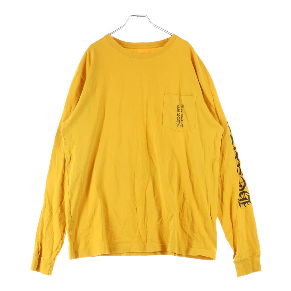 CHROME HEARTS(クロムハーツ) CH L/S T-SHIRT アームロゴ 長袖Tシャツ イエロー