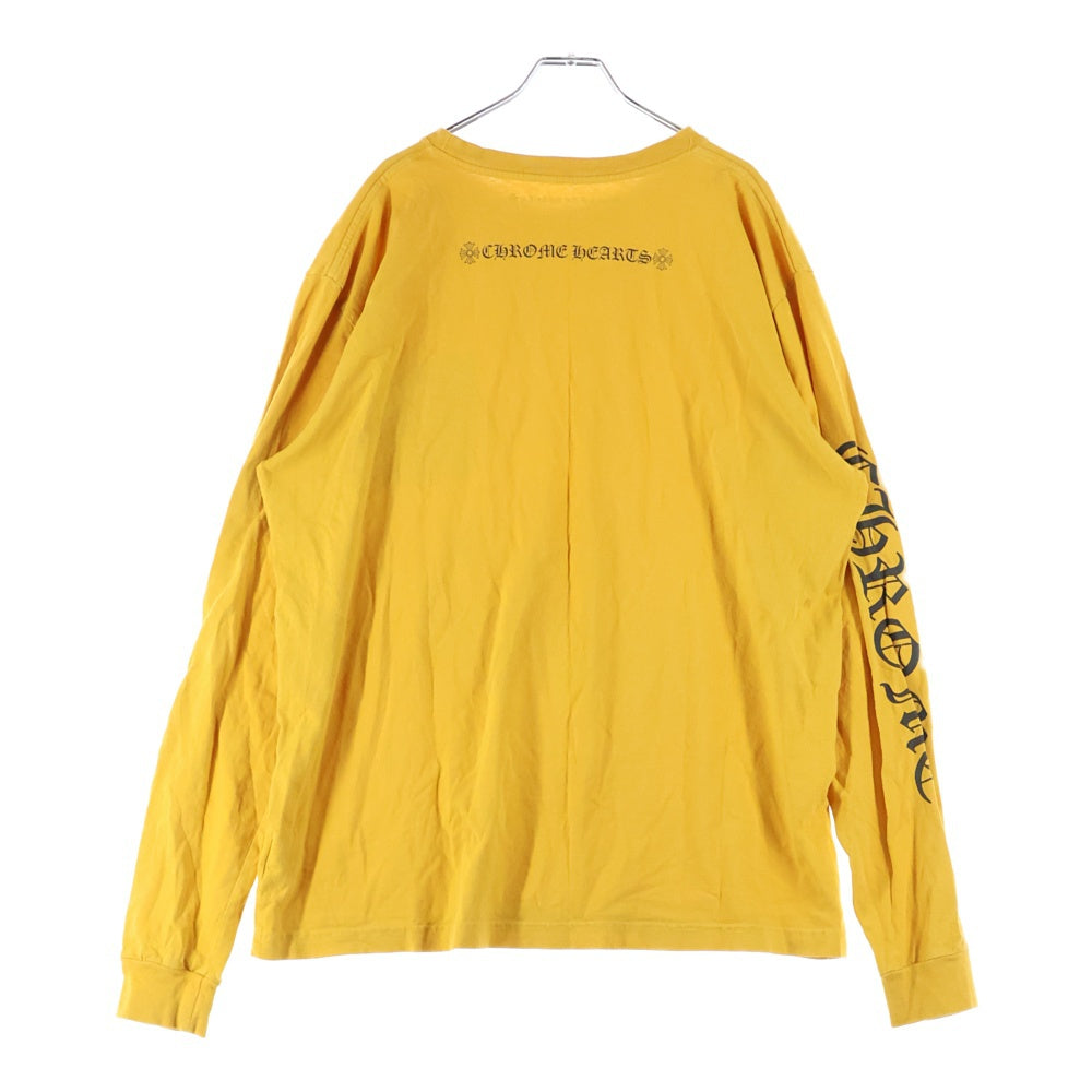 CHROME HEARTS(クロムハーツ) CH L/S T-SHIRT アームロゴ 長袖Tシャツ イエロー