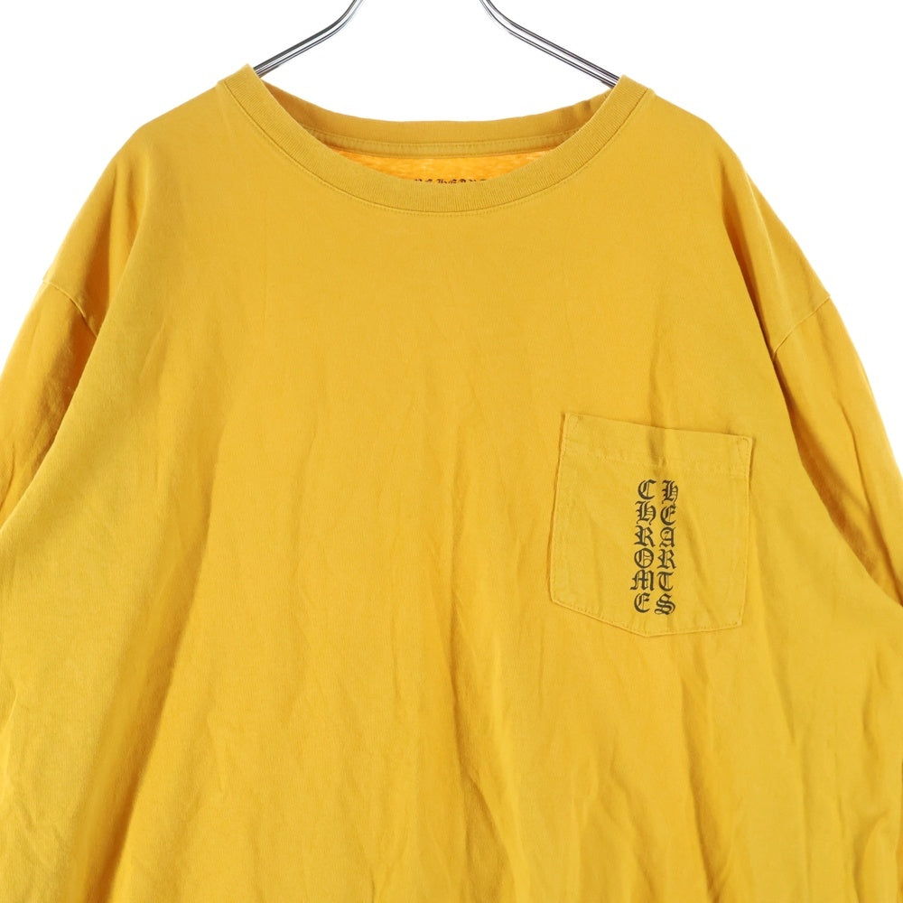 CHROME HEARTS(クロムハーツ) CH L/S T-SHIRT アームロゴ 長袖Tシャツ イエロー