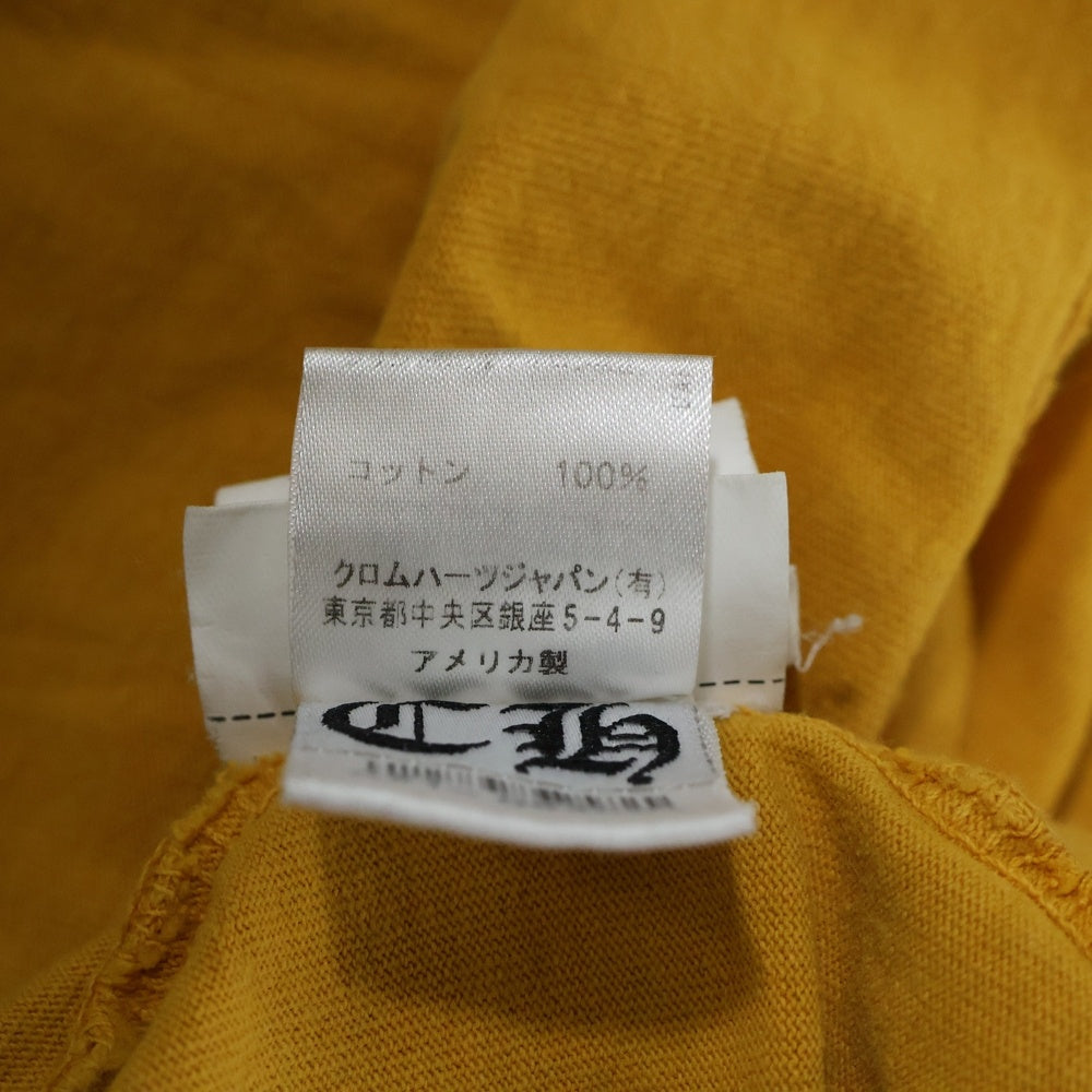 CHROME HEARTS(クロムハーツ) CH L/S T-SHIRT アームロゴ 長袖Tシャツ イエロー