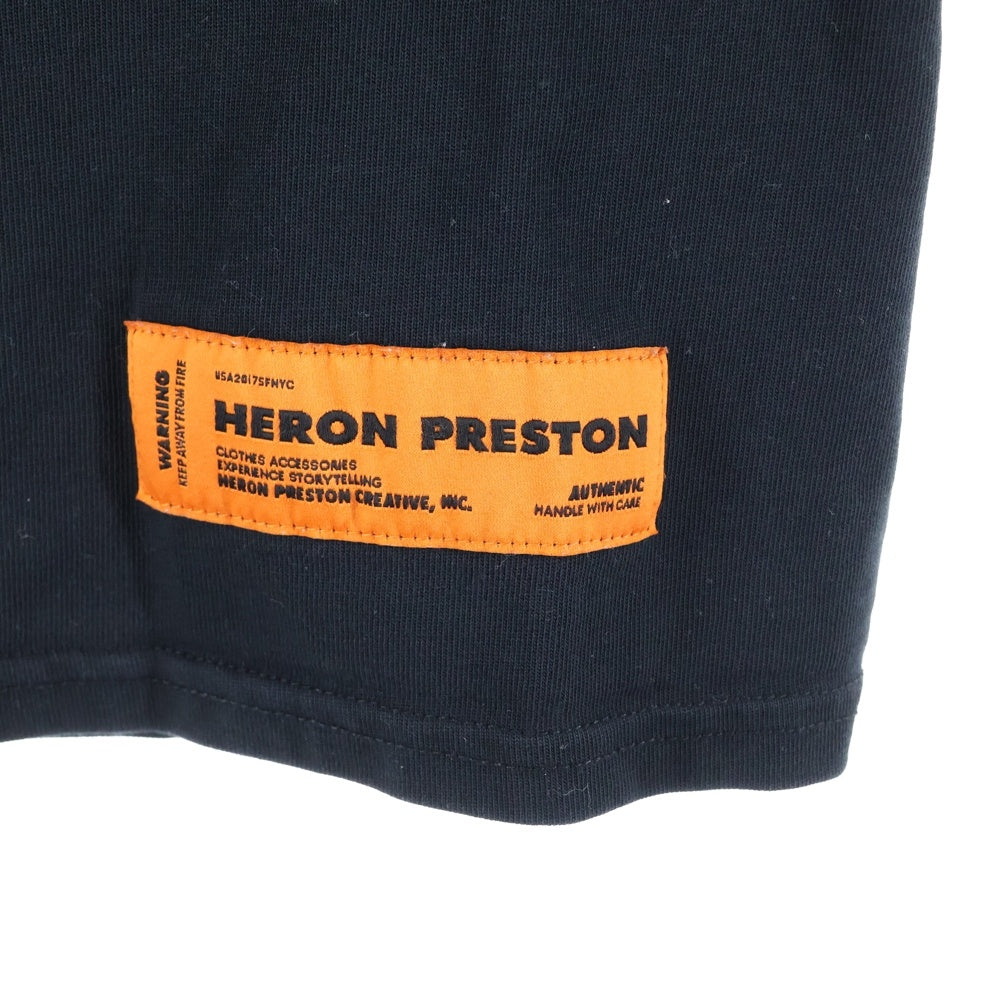 HERON PRESTON(ヘロンプレストン) Mini Dress 半袖Tシャツ ミニドレス ブラック HWDB011R19600022