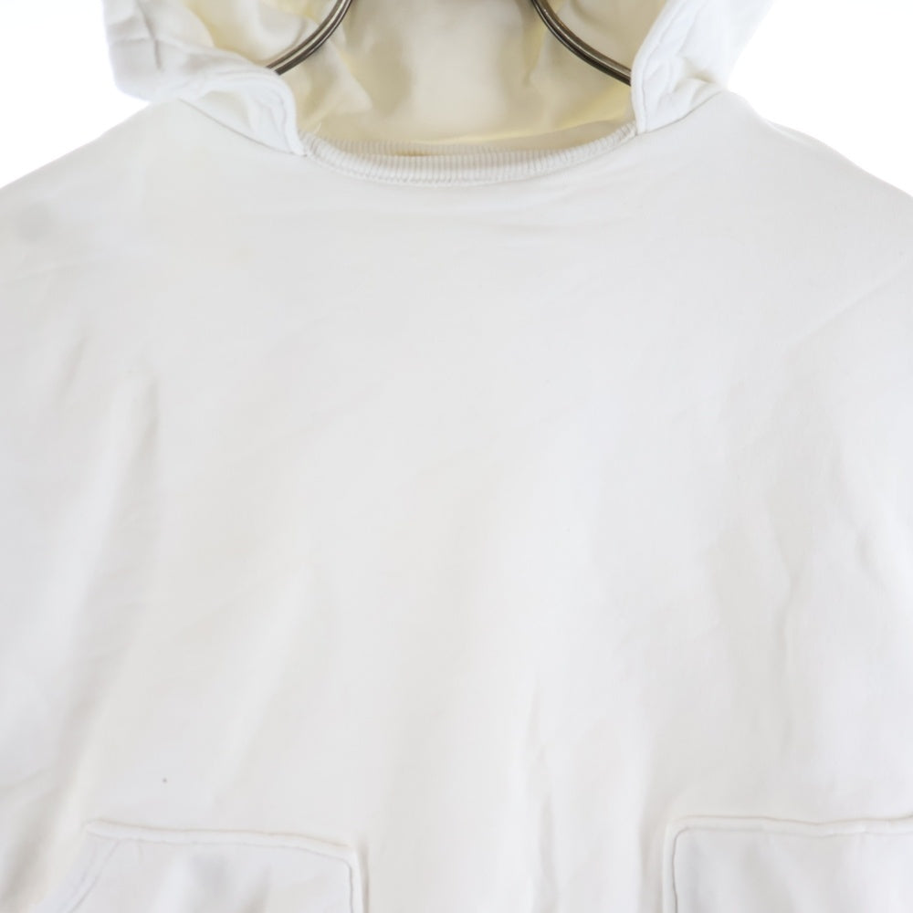 A BATHING APE(アベイシングエイプ) 90s Soldier Hoodie Separate 初期 ダメージ加工 フットソルジャー バックプリント プルオーバースウェットパーカー ホワイト