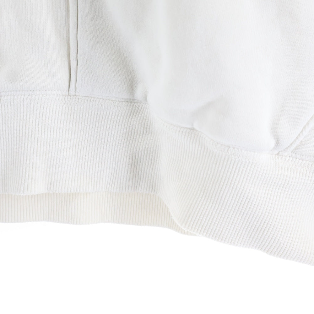 A BATHING APE(アベイシングエイプ) 90s Soldier Hoodie Separate 初期 ダメージ加工 フットソルジャー バックプリント プルオーバースウェットパーカー ホワイト