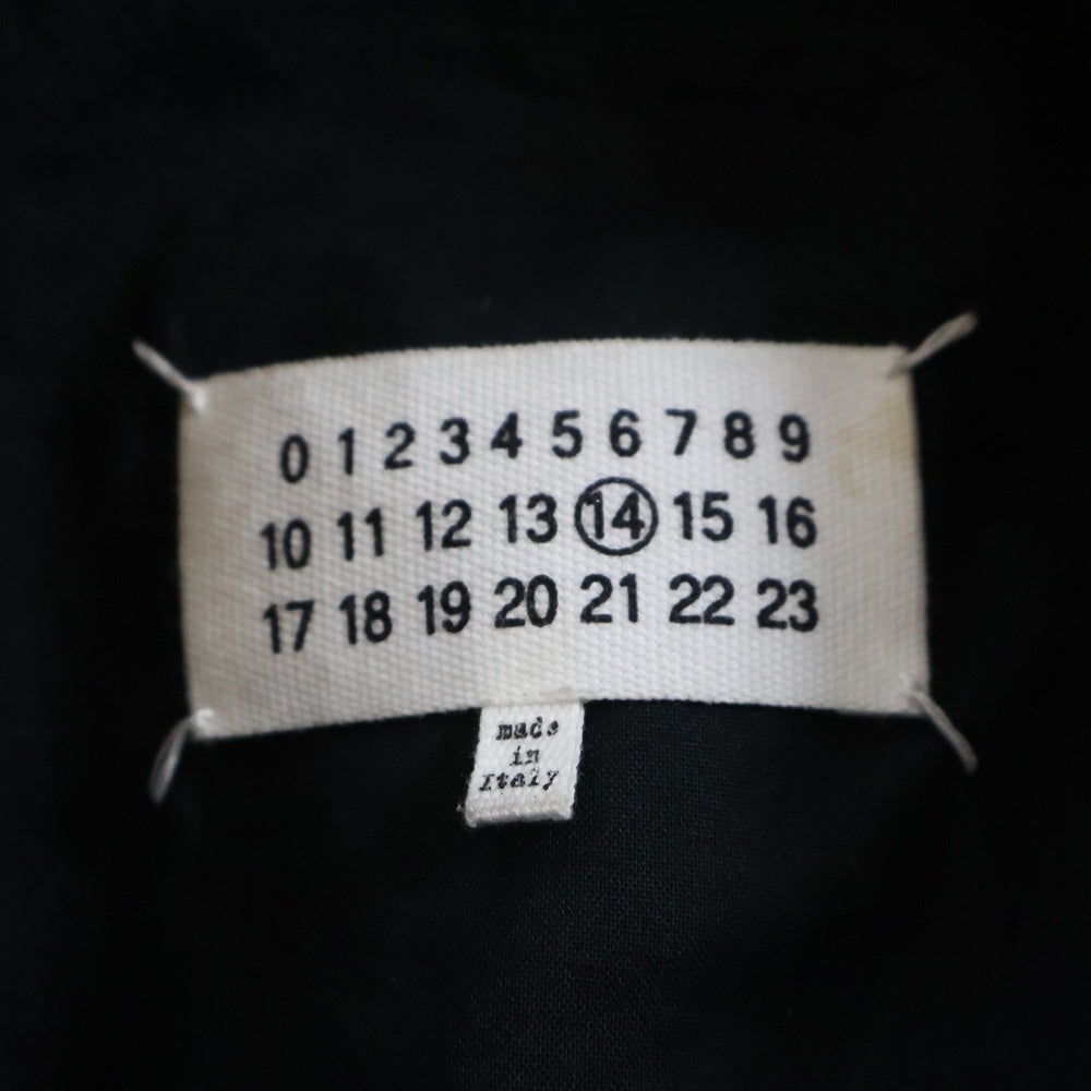 Maison Margiela 14(メゾンマルジェラ) 22SS 5-ZIP LEATHER JACKET 八の字 ラムレザー シングルライダース ジャケット ハの字 ブラック S50AM0489 SY1460