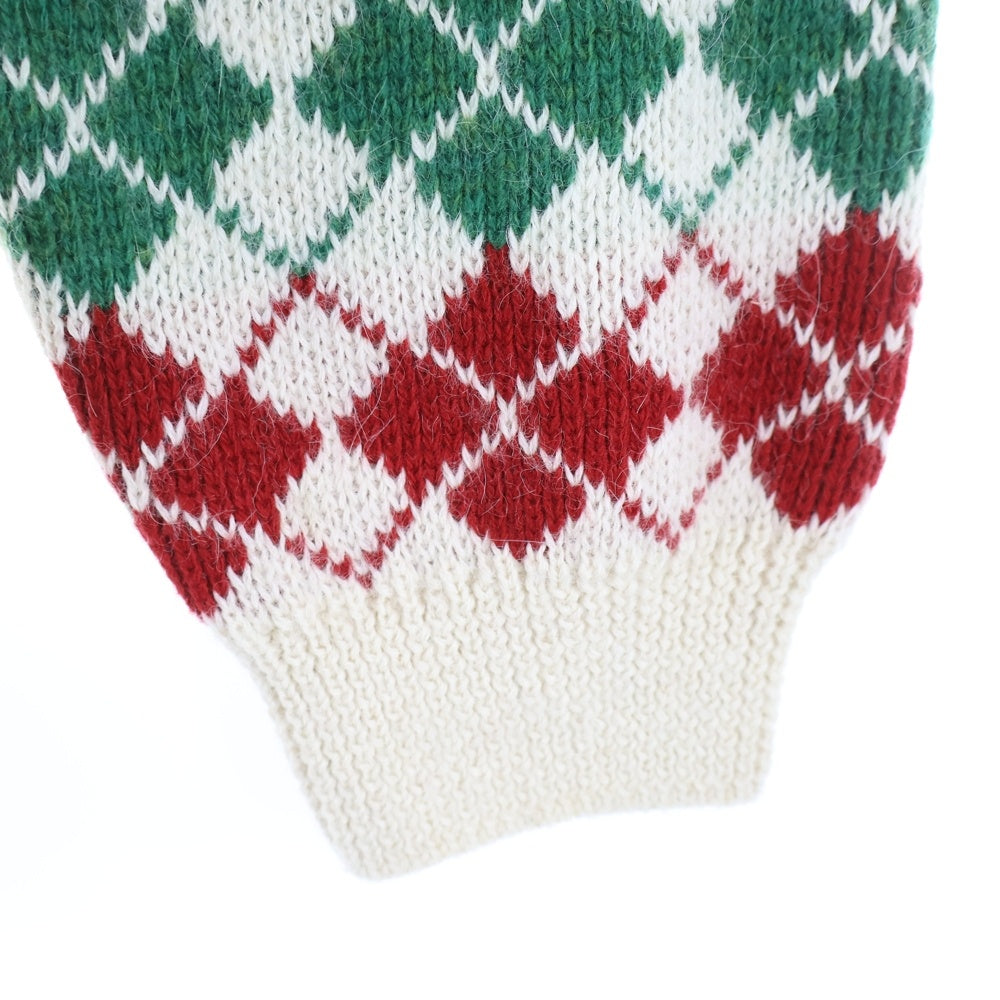 GUCCI(グッチ) ARGYLLE CHECK CARDIGAN アーガイルチェック ニットカーディガン マルチ 595464 XKAXT