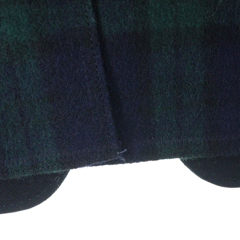 JUNYA WATANABE COMME des GARCONS(ジュンヤワタナベ コムデギャルソン) エルボーパッチ バックニット切り替え 裏地カモ テーラードジャケット ブラック/グリーン