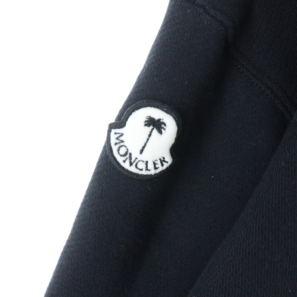MONCLER(モンクレール) ×Palm Angels Bear Motif Sweatshirt ×パームエンジェルス ベアーワッペン クルーネックスウェットトレーナー ブラック H209L8G00009