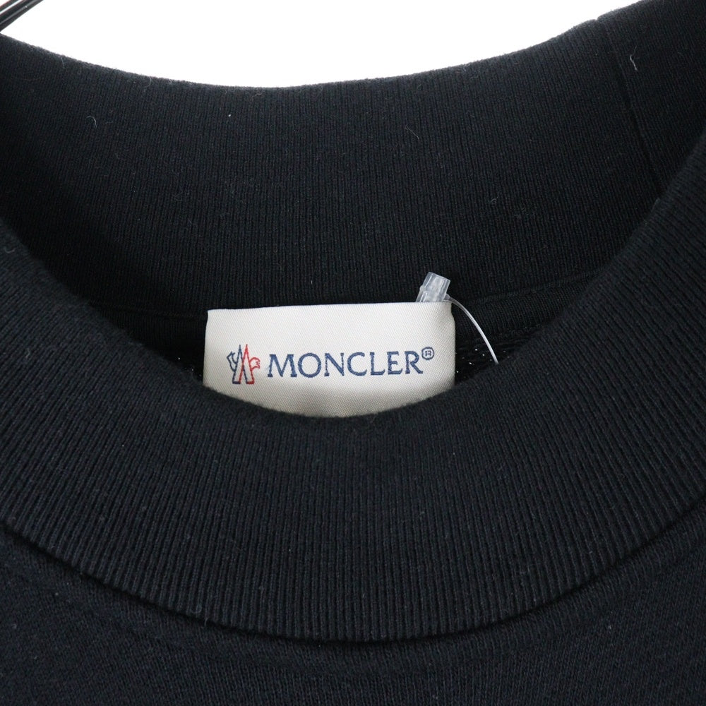 MONCLER(モンクレール) ×Palm Angels Bear Motif Sweatshirt ×パームエンジェルス ベアーワッペン クルーネックスウェットトレーナー ブラック H209L8G00009