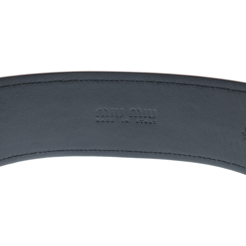 miumiu(ミュウミュウ) WIDE BUCKLE BELT ワイドバックル 5CC589 2E6Y F0002