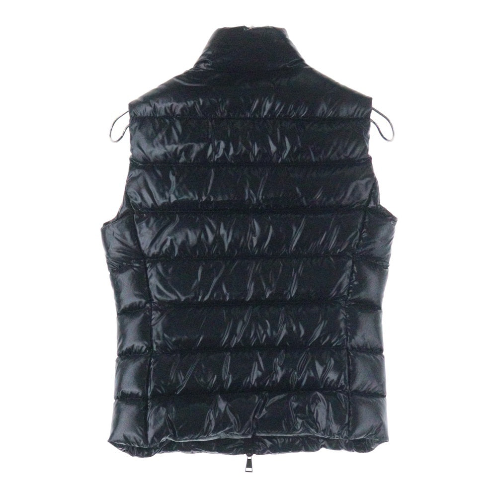 MONCLER(モンクレール) 21AW GHANY ガーニー ワッペンロゴ ジップアップ ダウンベスト ブラック レディース G20931A52500