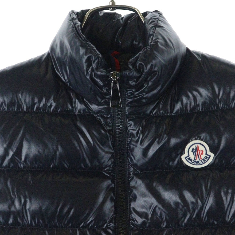 MONCLER(モンクレール) 21AW GHANY ガーニー ワッペンロゴ ジップアップ ダウンベスト ブラック レディース G20931A52500