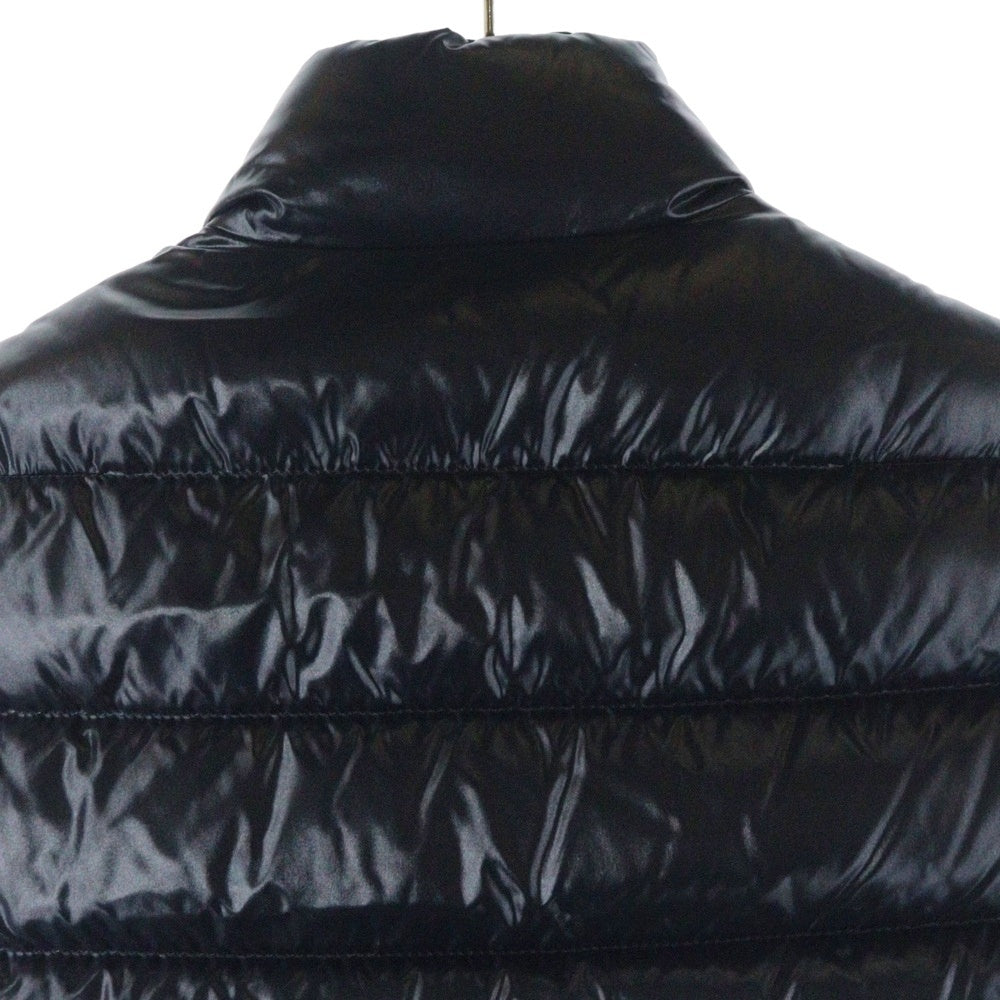 MONCLER(モンクレール) 21AW GHANY ガーニー ワッペンロゴ ジップアップ ダウンベスト ブラック レディース G20931A52500