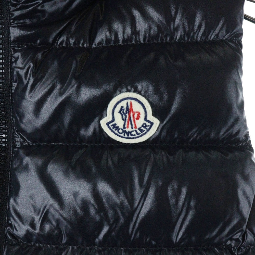 MONCLER(モンクレール) 21AW GHANY ガーニー ワッペンロゴ ジップアップ ダウンベスト ブラック レディース G20931A52500