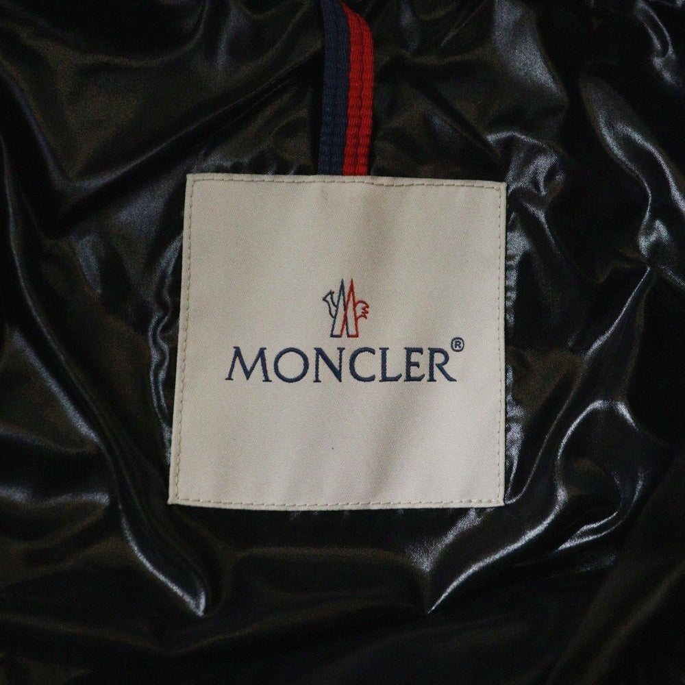 MONCLER(モンクレール) 21AW GHANY ガーニー ワッペンロゴ ジップアップ ダウンベスト ブラック レディース G20931A52500