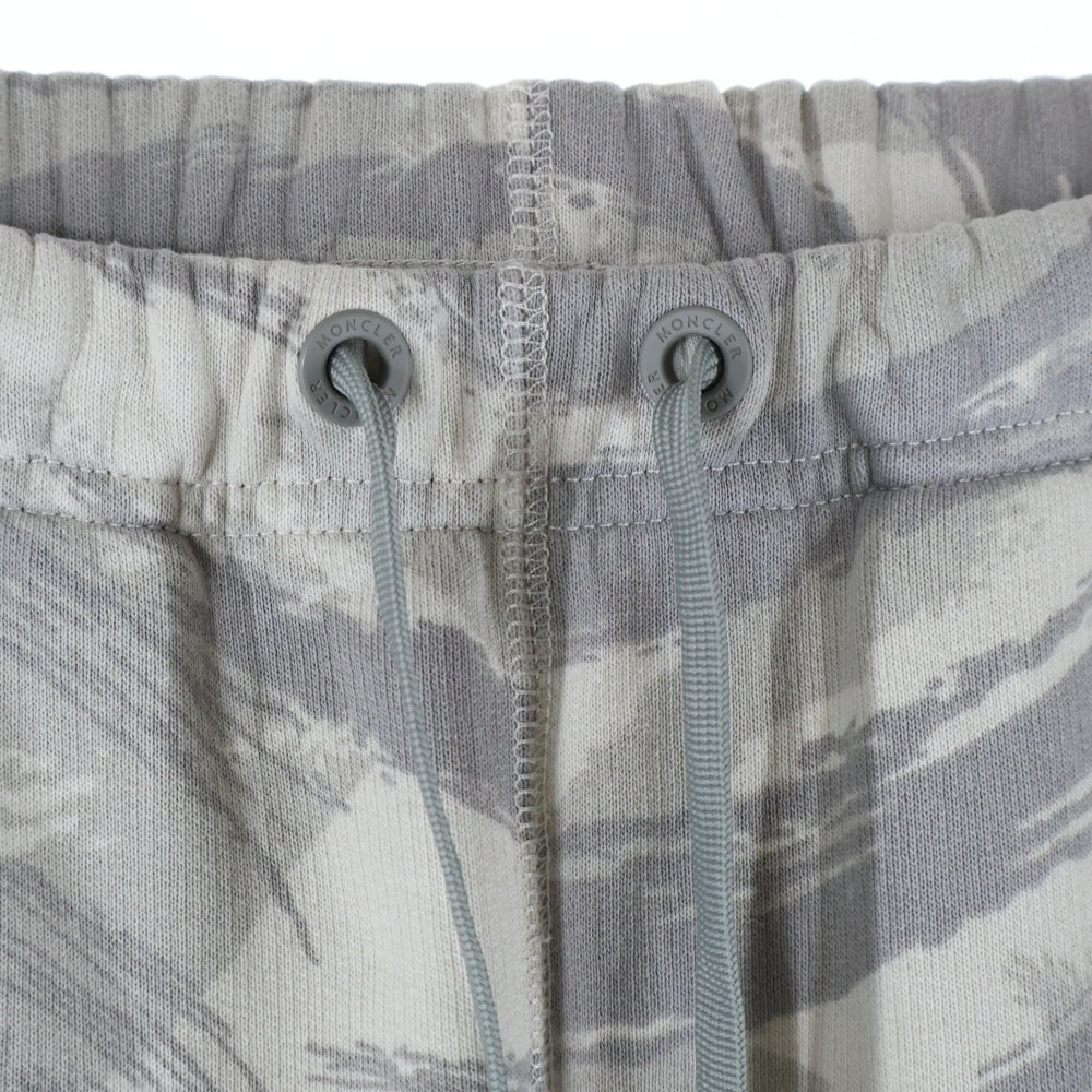 MONCLER(モンクレール) 22AW ×HYKE LOGO PATCH SWEAT PANTS ハイク ロゴパッチ クルーネック スウェットパンツ グレー レディース H209K8G00001