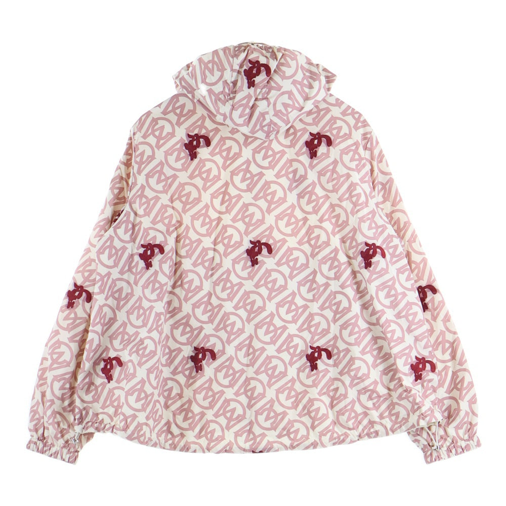 MONCLER(モンクレール) ×Disney LOGO JACKET ディズニー リバーシブル 総柄ロゴ ジップアップフーディジャケット ピンク I10931A00074