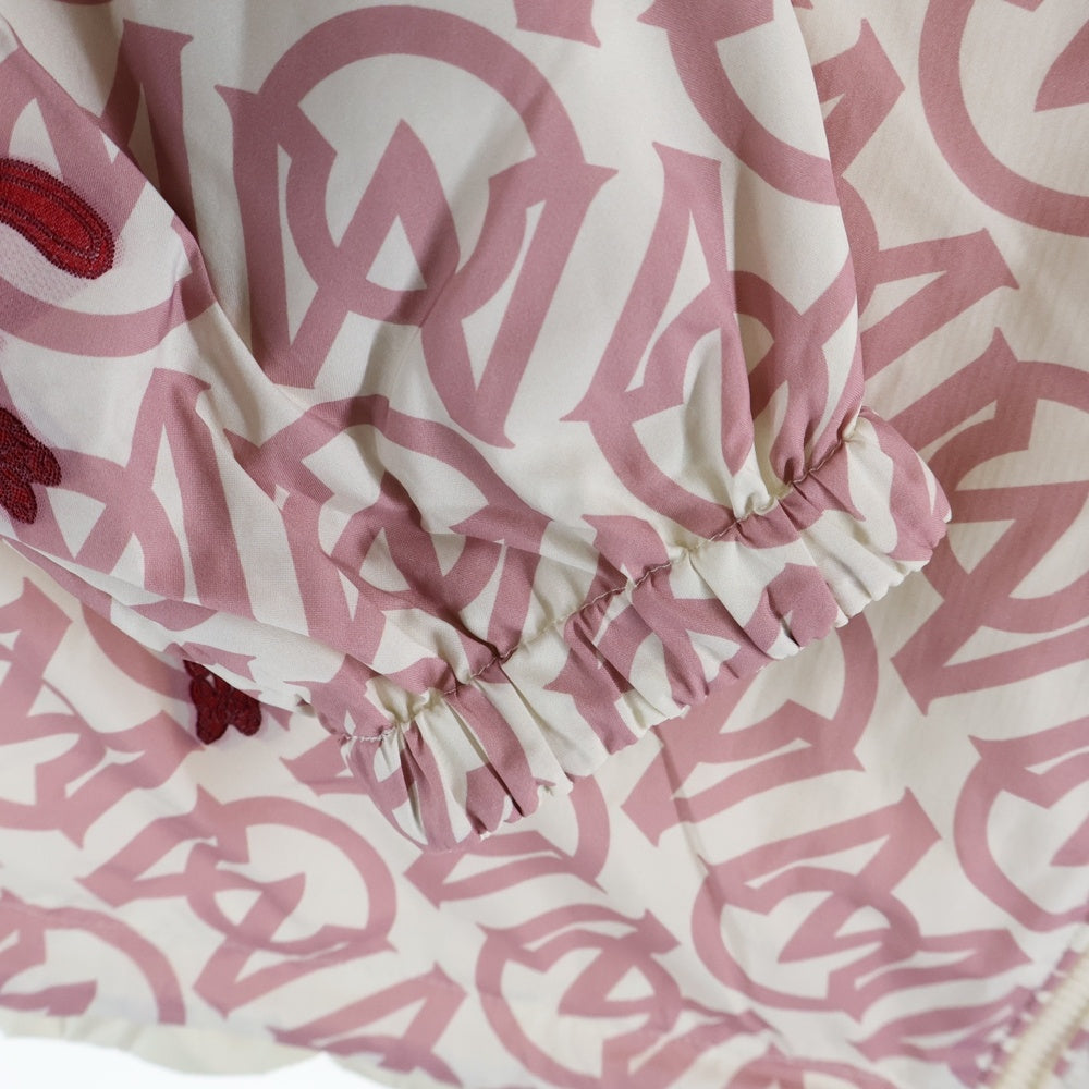 MONCLER(モンクレール) ×Disney LOGO JACKET ディズニー リバーシブル 総柄ロゴ ジップアップフーディジャケット ピンク I10931A00074