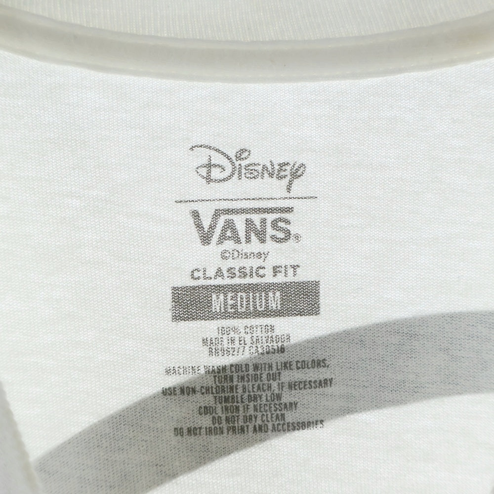 VANS(ヴァンズ) ×Disney T-Shirt ディズニー 半袖Tシャツ ホワイト AXNN086