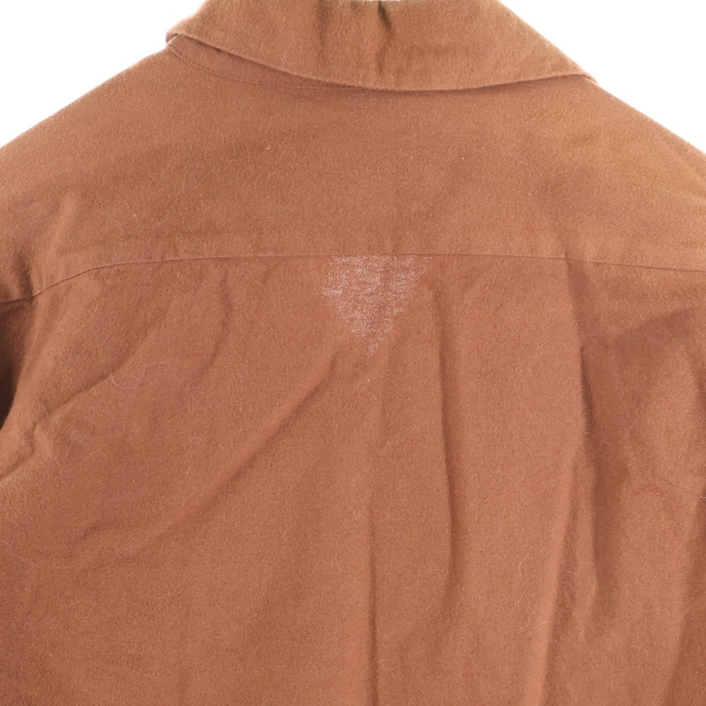 SCHOTT(ショット) LS NEL SHIRT PLAIN 長袖ネルシャツ ブラウン