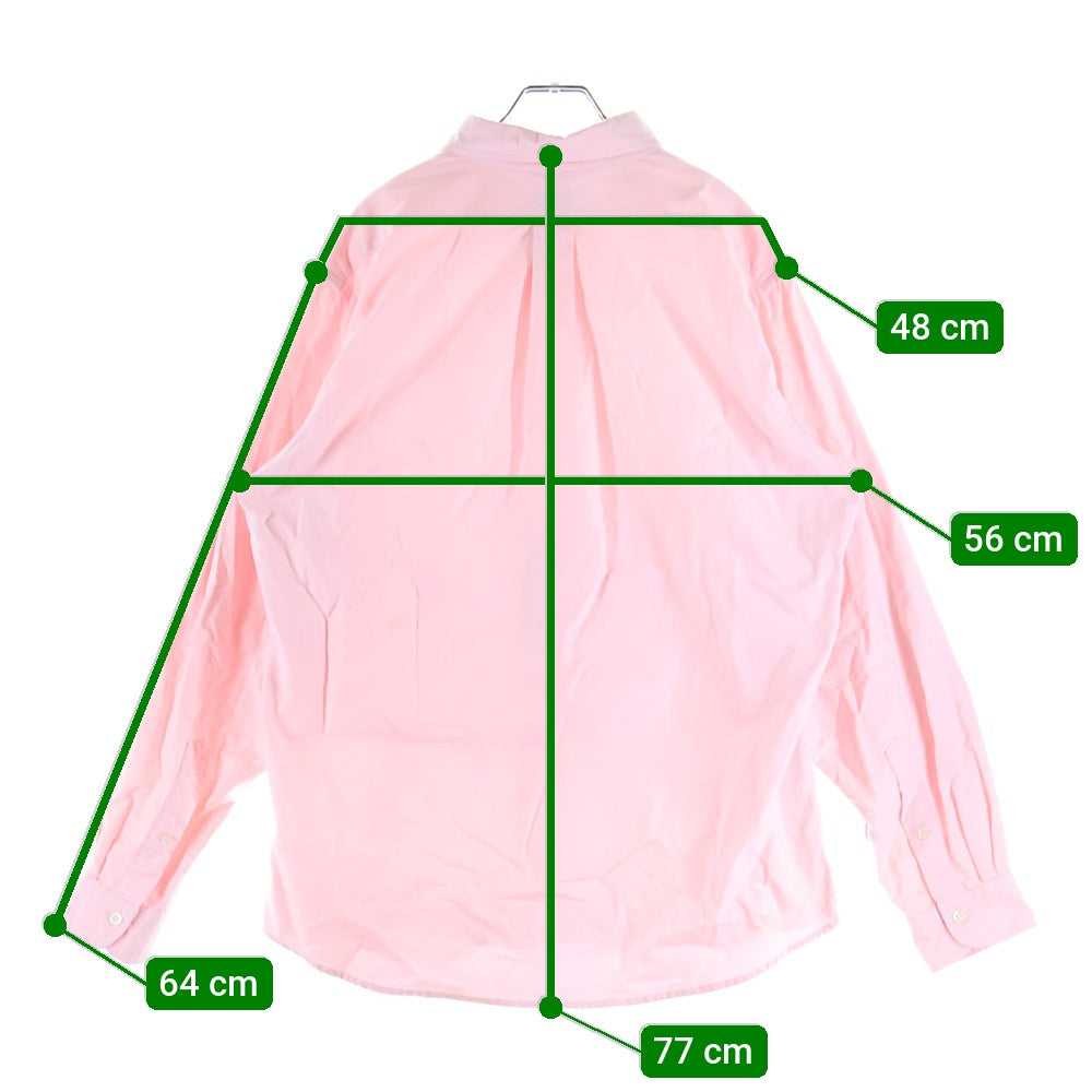 HUMAN MADE(ヒューマンメイド) OXFORD BD L/S SHIRT ハートロゴ刺繍 長袖シャツ ピンク