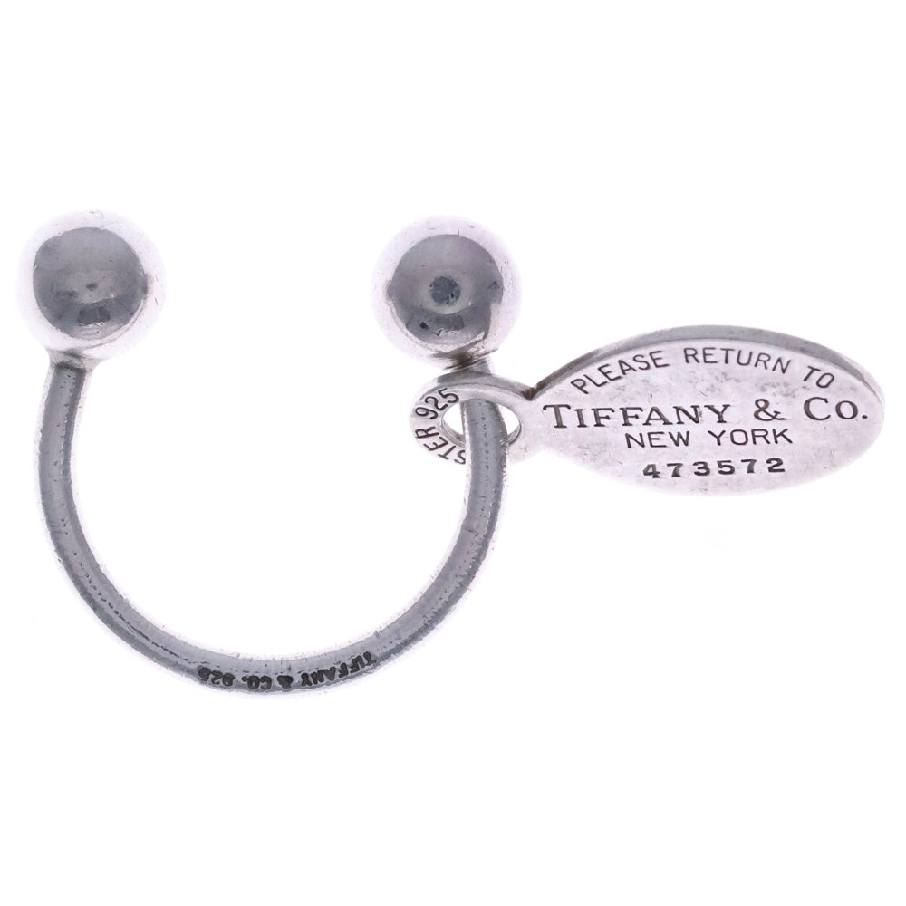 TIFFANY & Co.(ティファニー) リターントゥ オーバルタグ キーリング シルバー