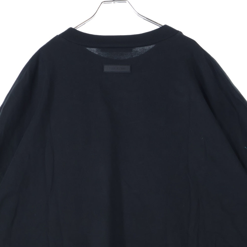 FEAR OF GOD ESSENTIALS(フィアオブゴッド エッセンシャルズ) S/S T-SHIRT ラバーロゴ 半袖Tシャツ ブラック