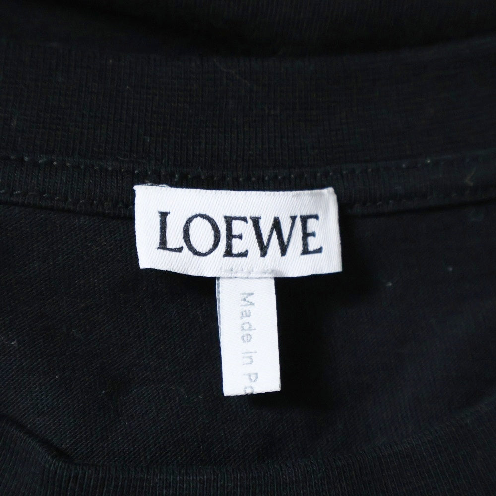 LOEWE(ロエベ) Anagram Pocket T-Shirt アナグラムロゴ刺繍 半袖Tシャツ ブラック H526Y22X99