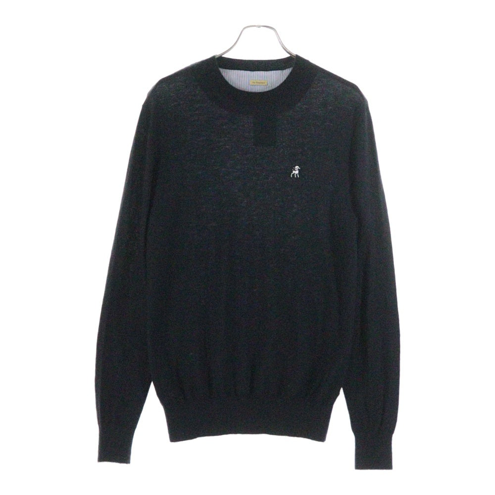 UNDERCOVER(アンダーカバー) The Shepherd Knit Sweater シェパードパッチ ニットセーター ブラック USY4903