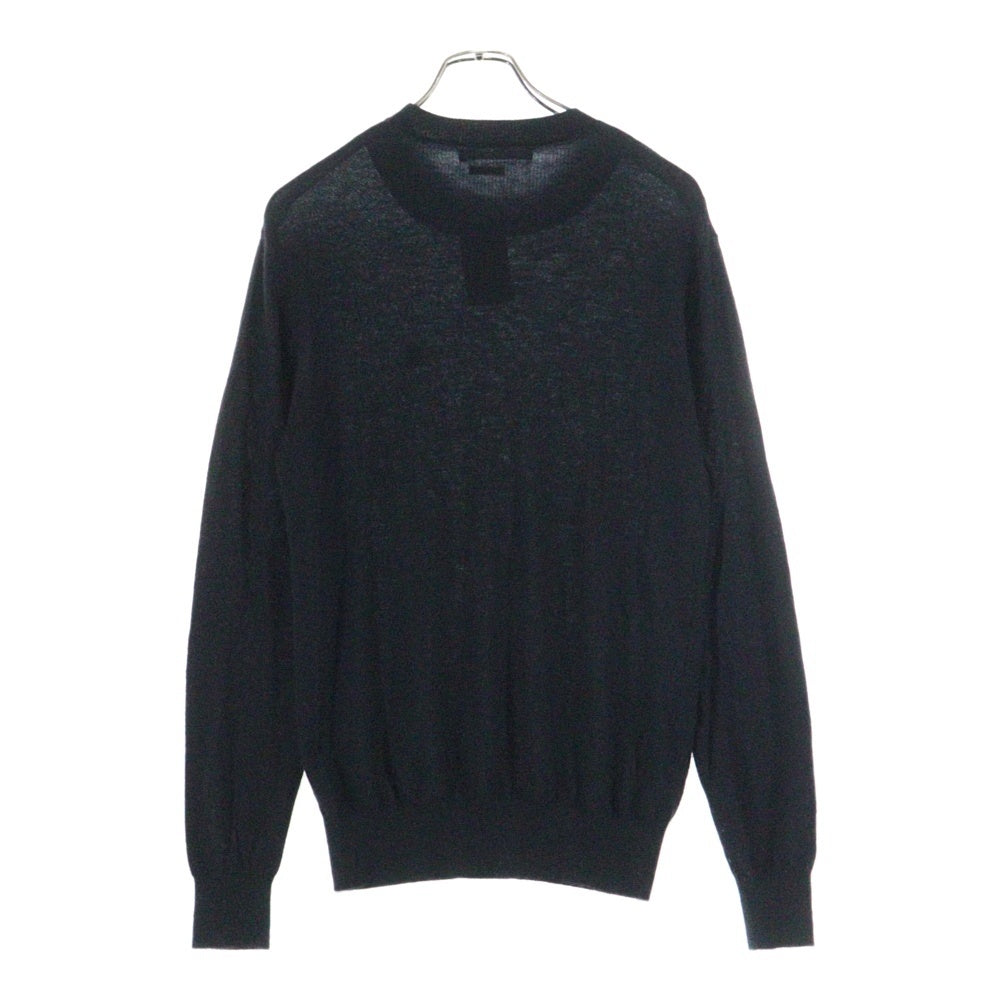 UNDERCOVER(アンダーカバー) The Shepherd Knit Sweater シェパードパッチ ニットセーター ブラック USY4903