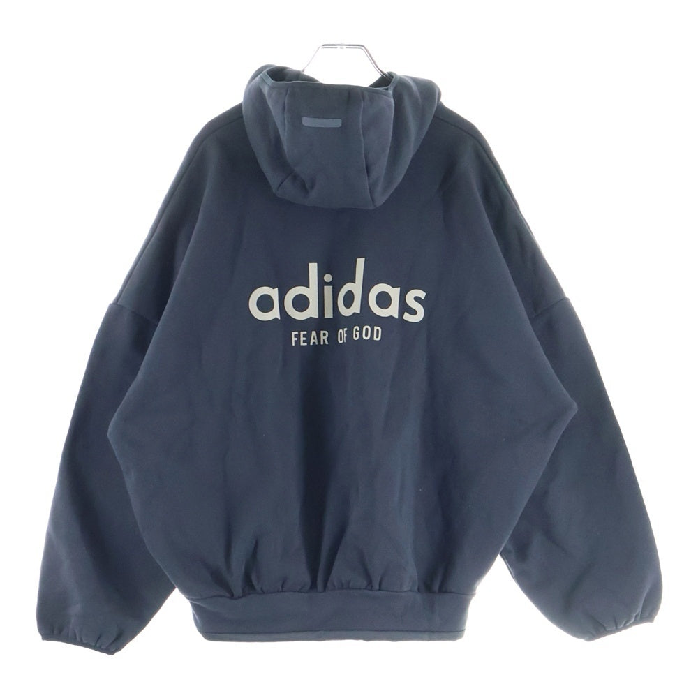 FEAR OF GOD(フィアオブゴッド) ×adidas Athletic Heavy Hoodie アディダス ヘビー プルオーバースウェットパーカー フーディー ブラック IW8925