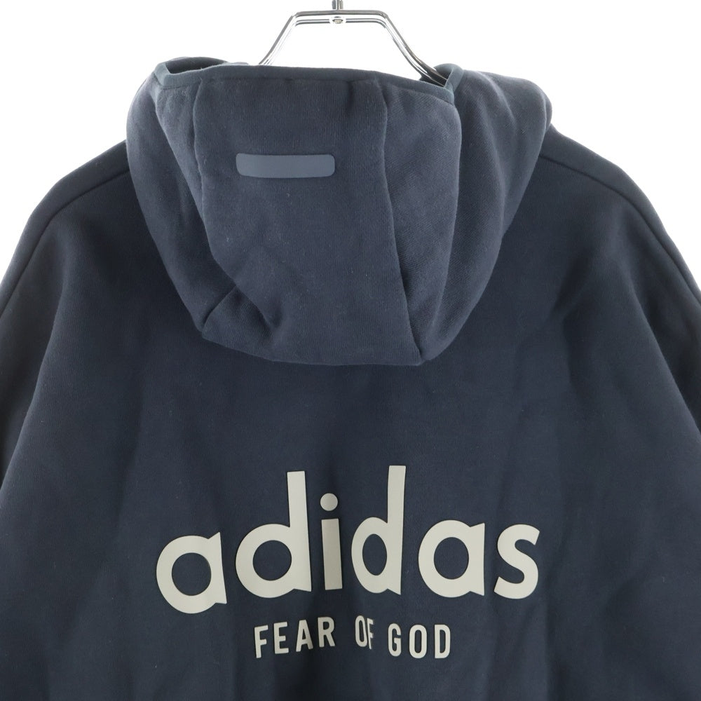 FEAR OF GOD(フィアオブゴッド) ×adidas Athletic Heavy Hoodie アディダス ヘビー プルオーバースウェットパーカー フーディー ブラック IW8925