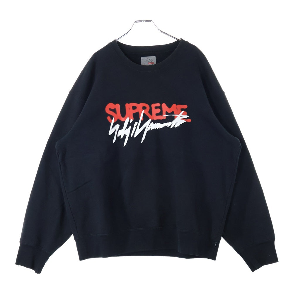 SUPREME(シュプリーム) 20AW ×Yohji Yamamoto Crewneck ヨウジヤマモト クルーネックスウェットトレーナー ブラック