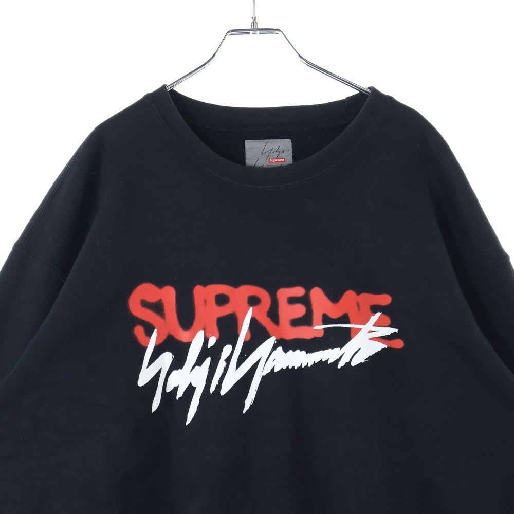 SUPREME(シュプリーム) 20AW ×Yohji Yamamoto Crewneck ヨウジヤマモト クルーネックスウェットトレーナー ブラック