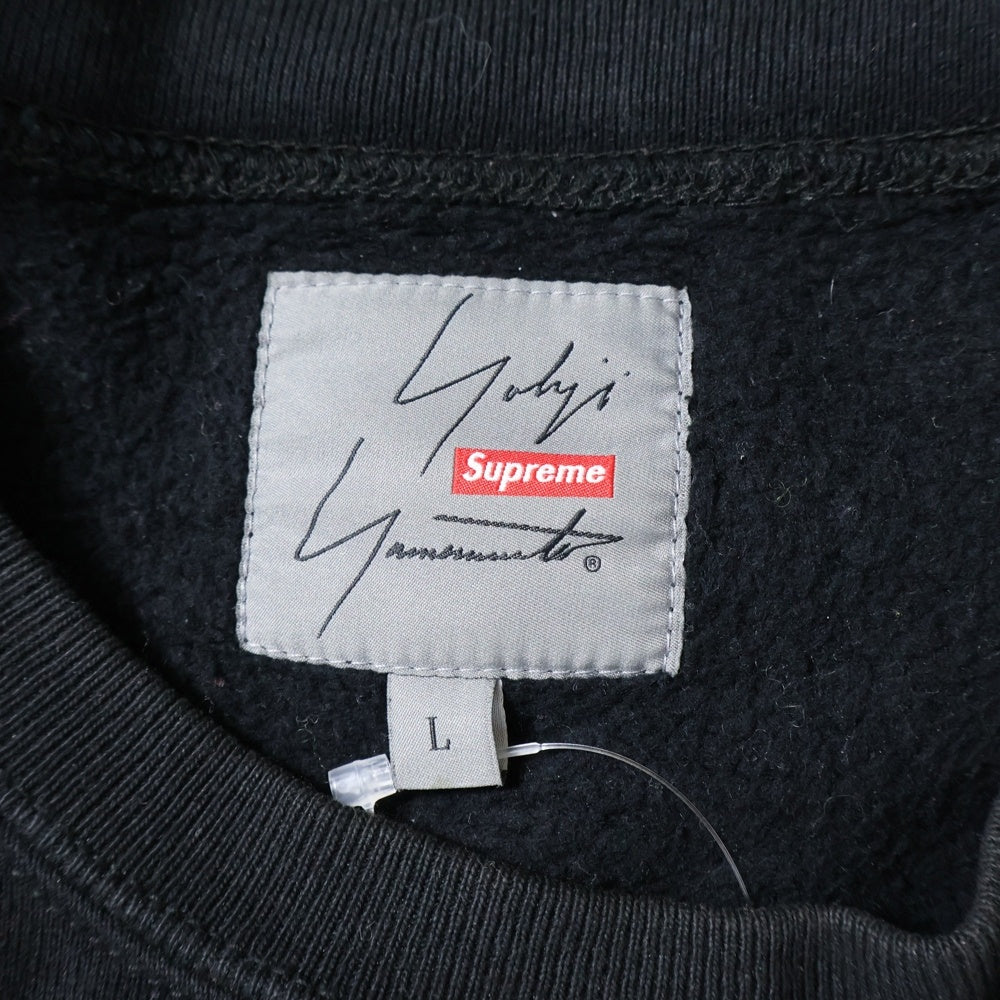 SUPREME(シュプリーム) 20AW ×Yohji Yamamoto Crewneck ヨウジヤマモト クルーネックスウェットトレーナー ブラック