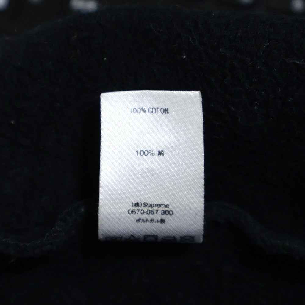 SUPREME(シュプリーム) 18AW ×COMME des GARCONS SHIRT Split Box Logo Hooded Sweatshirt コムデギャルソンシャツ スプリット ボックスロゴ プルオーバースウェットパーカー ブラック